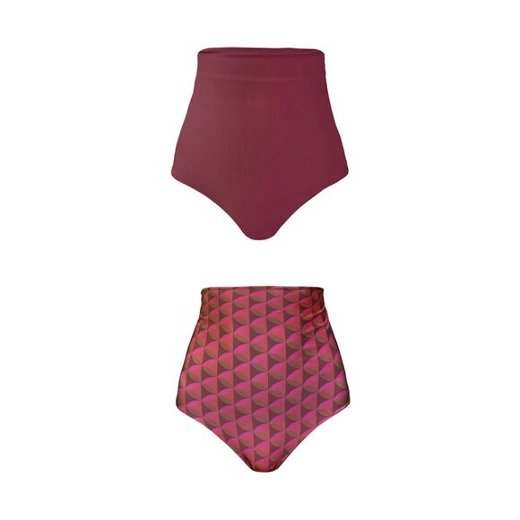 Baiia Swim Baiia Swimsuit Swim Bikini Bottom Womens Burgundy